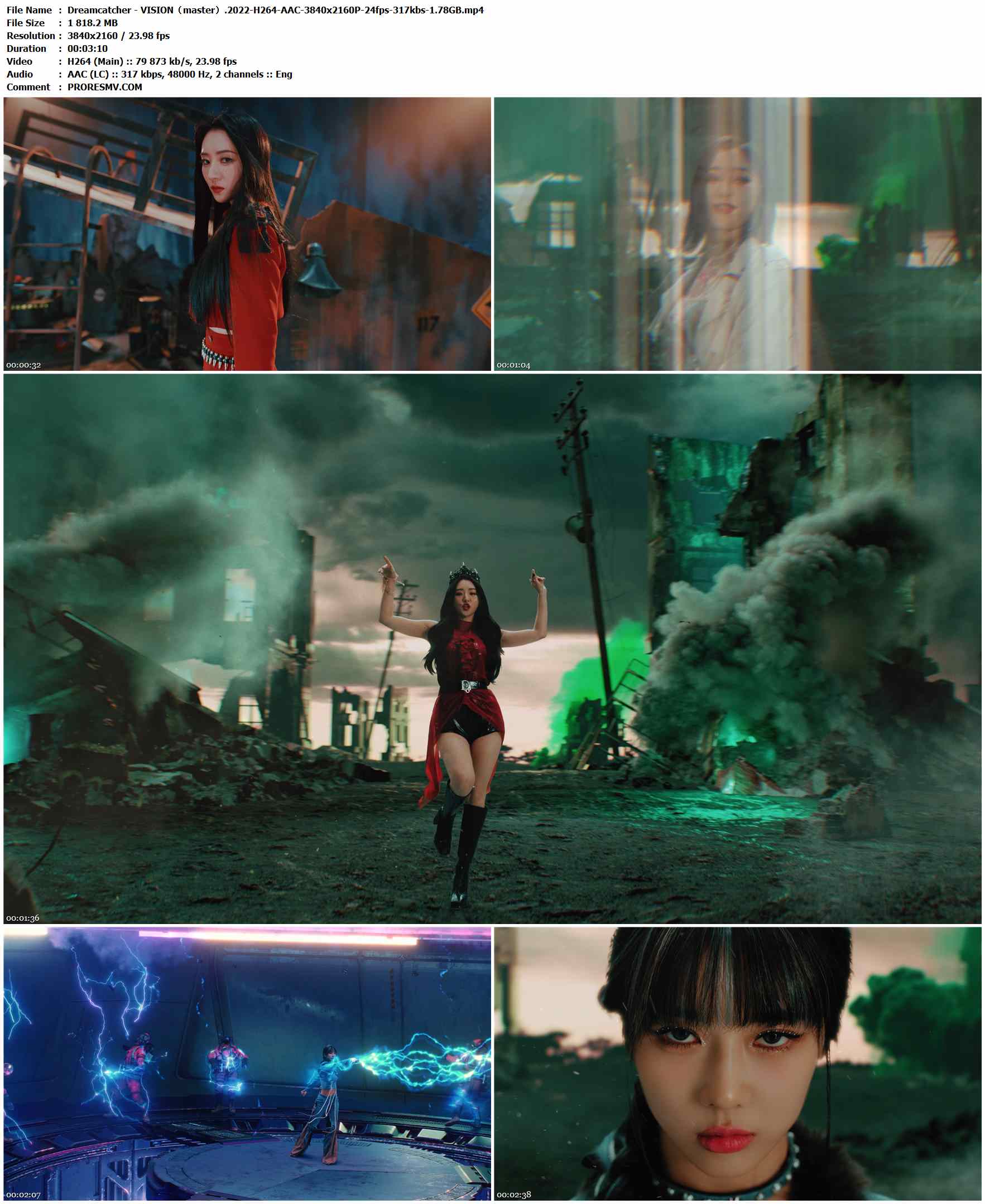 Dreamcatcher - VISION（master）.2022-H264-AAC-3840x2160P-24fps-317kbs-1.78GB官方MV_高清MV